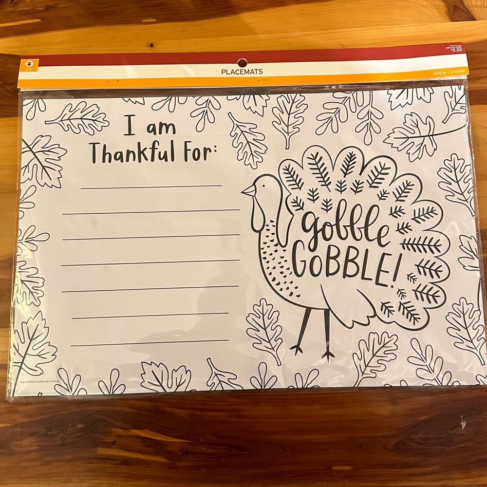 Thanksgiving Coloring Page Placements!